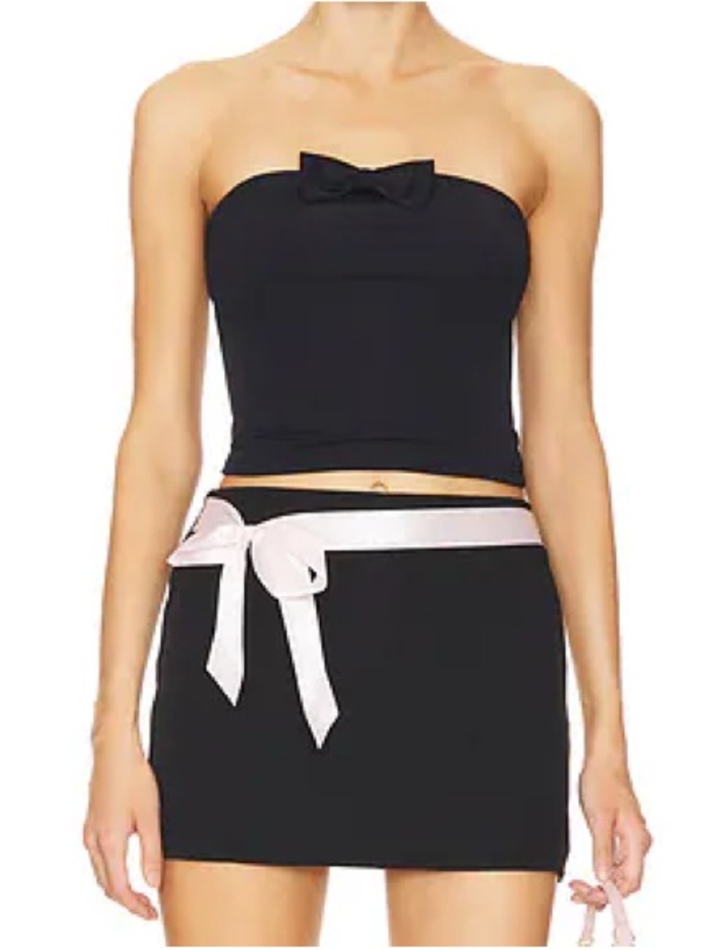 NWT More To Come Allona Tube Top in Black Women’s Small